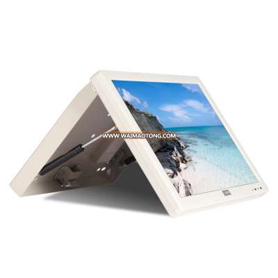 High definition 17 inch 12V/24V back folded manual bus LCD Monitor